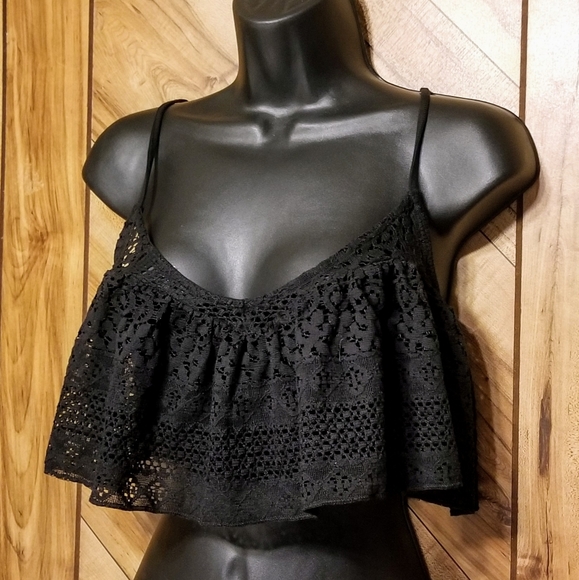 Free People Tops - FREE PEOPLE Intimately Flounce Crochet Top Bra